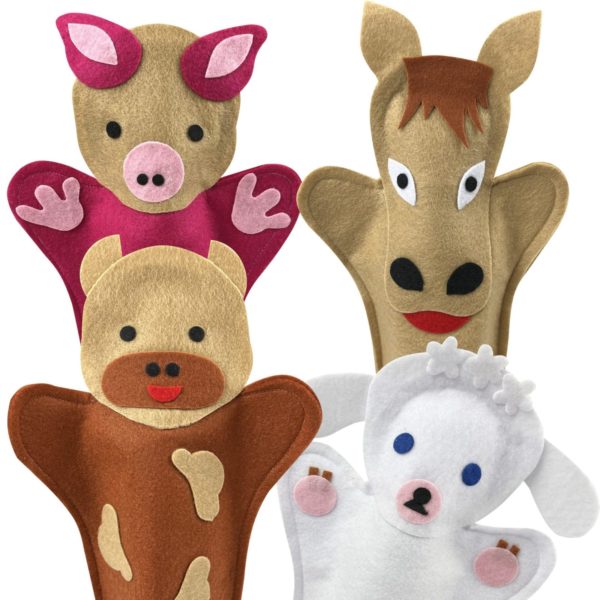 Farm Animals Hand Puppets