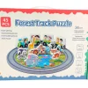 circular puzzle, round puzzle, wild animals puzzle, forest puzzle