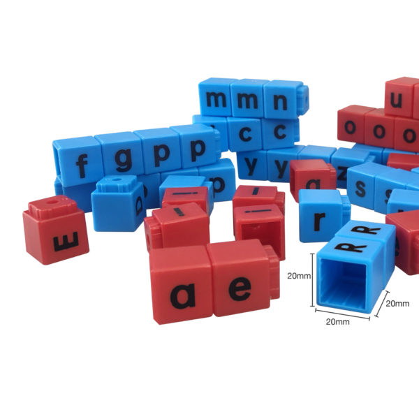 Kickstart your child’s reading and spelling journey with these interlocking letter Spelling Cubes. Develop early literacy from the ground up.