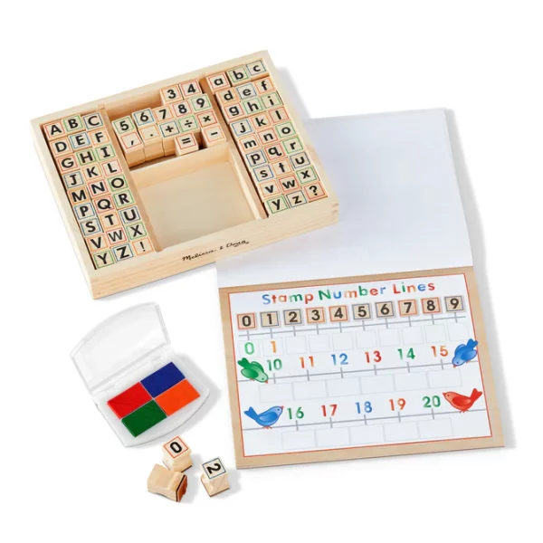 Wooden ABC Activity Stamp Set