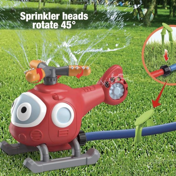 2-in-1 Helicopter Baseball Spray Toy