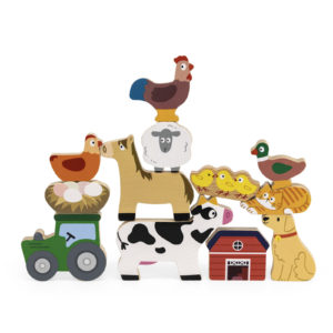 Wooden Animal Stacking Game