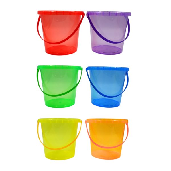 Translucent Buckets - Water Play Set - 2 Litre - 6pcs
