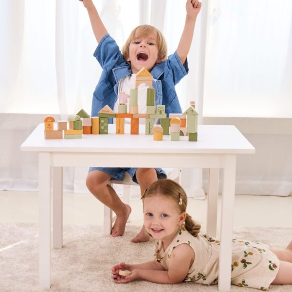 Wooden Blocks Green 50pc