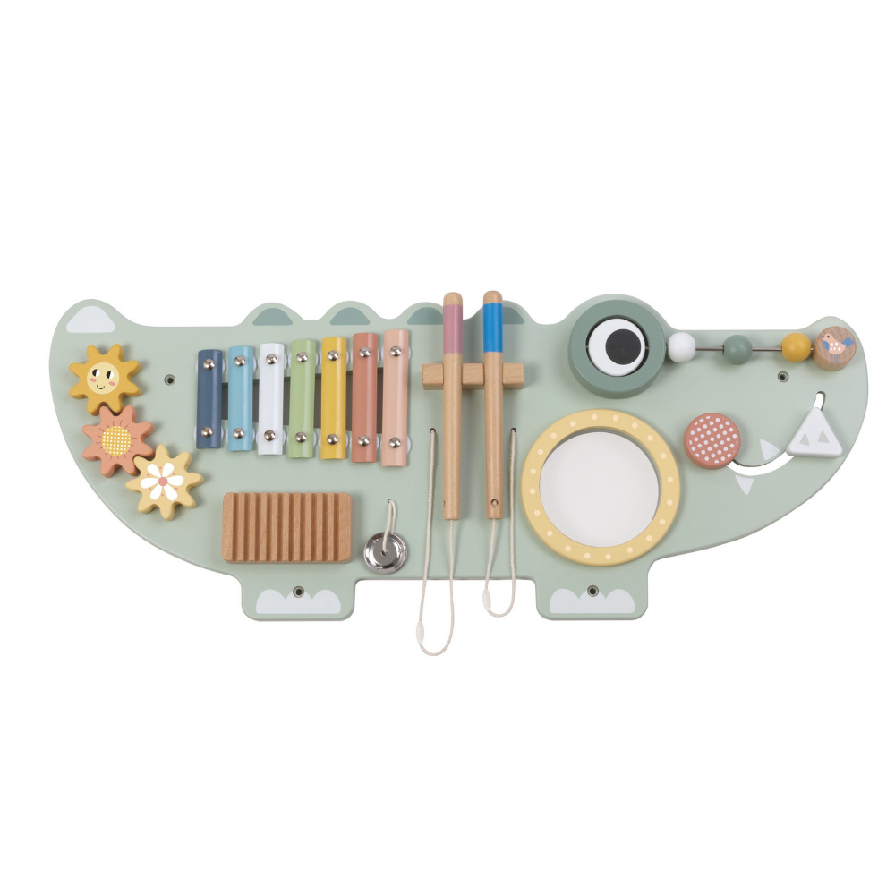 Wooden Crocodile Activity Wall Mounted Learning Toy